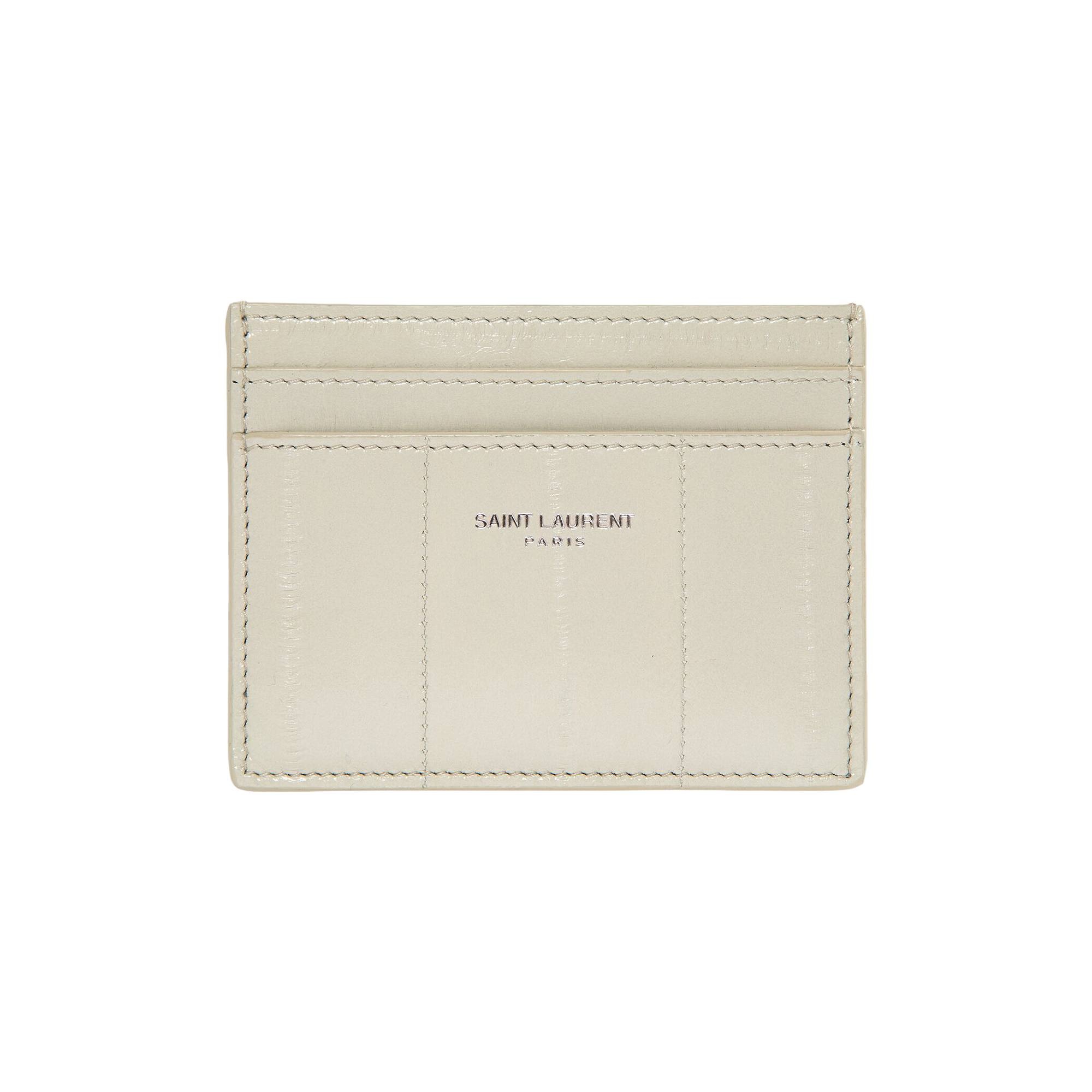 Saint Laurent Paris Credit Card Case 'Almond Milk' - 1