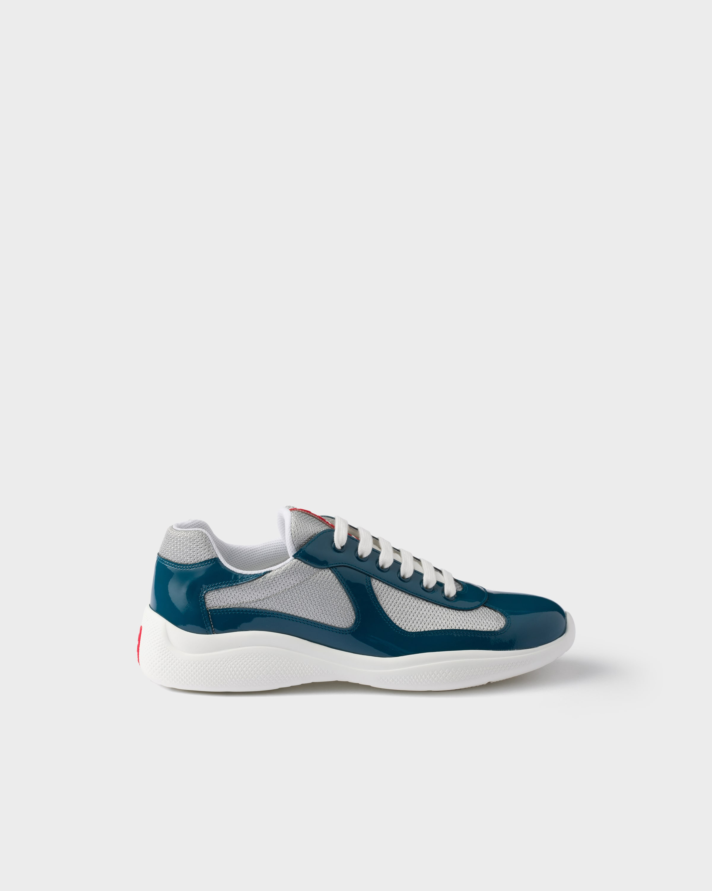 Patent leather and technical fabric Prada America's Cup sneakers - 2