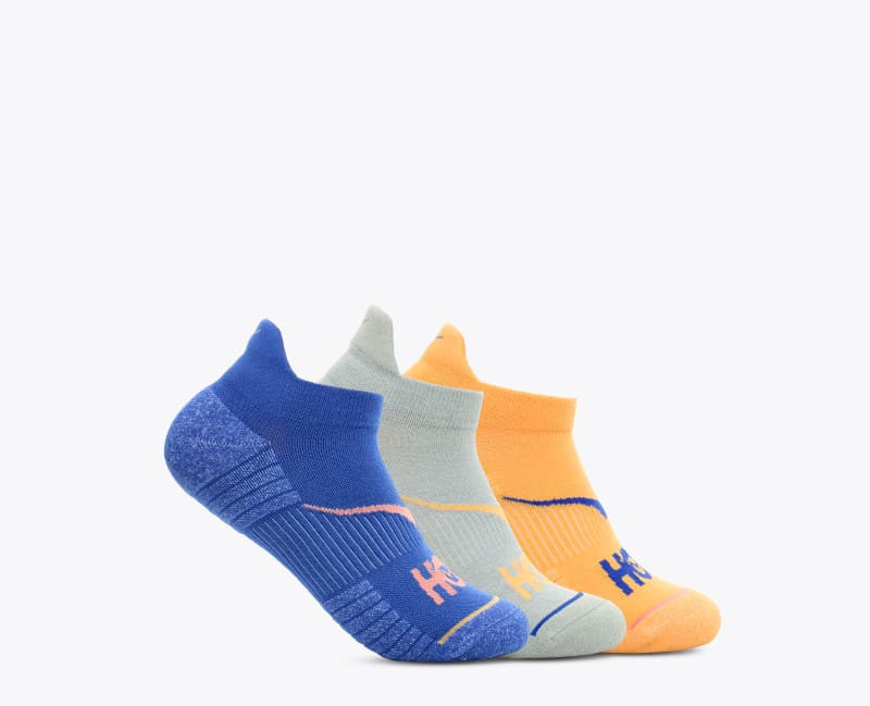 No-Show Run Sock 3-Pack in Sherbet/Limestone/Dazzling Blue 1