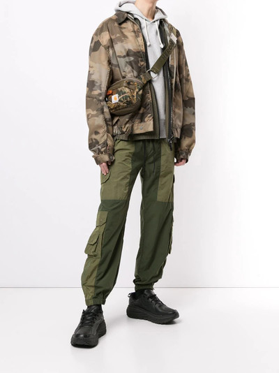 John Elliott two-tone cargo trousers outlook