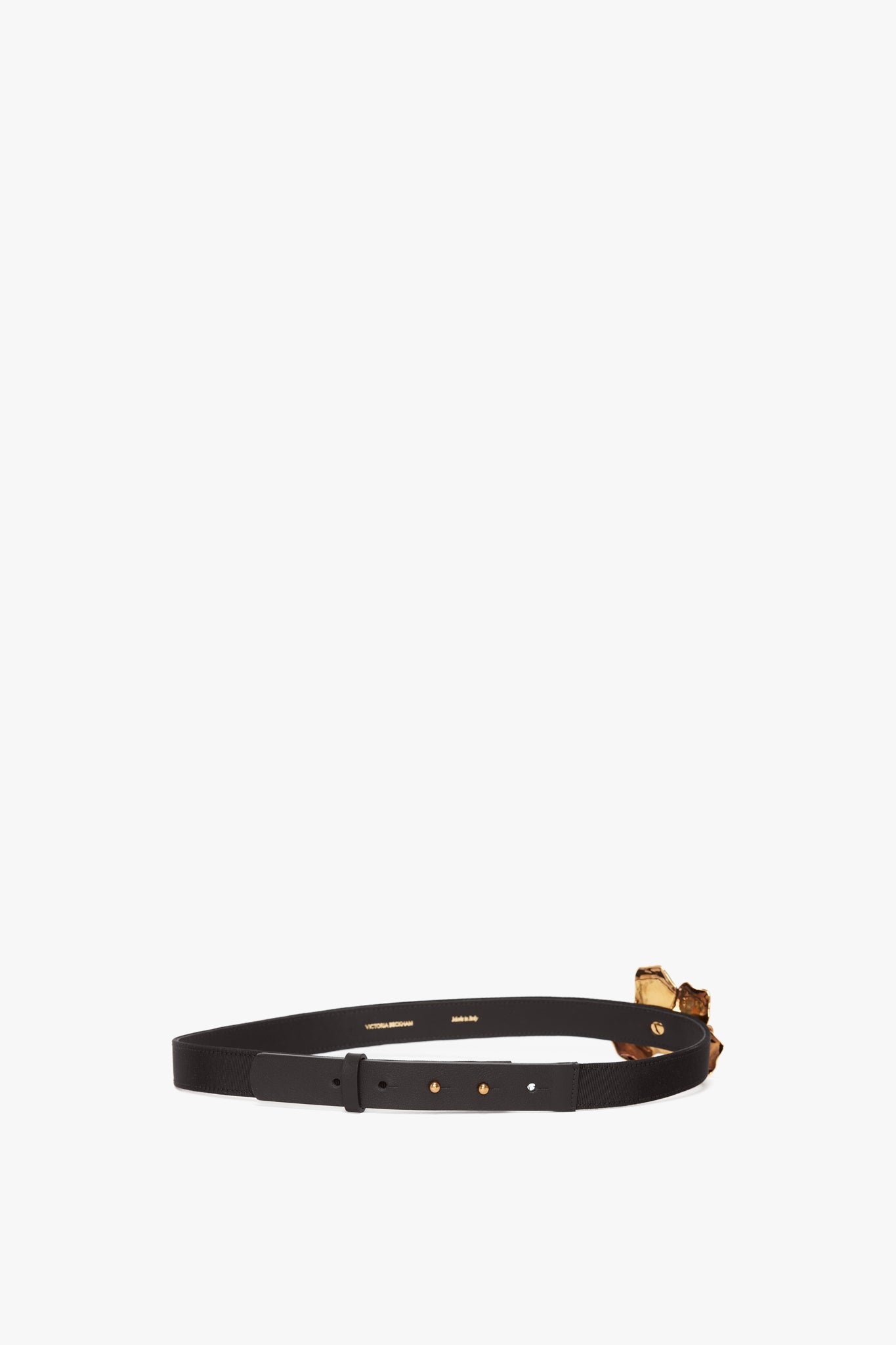 Exclusive Flower Belt In Black And Gold - 5
