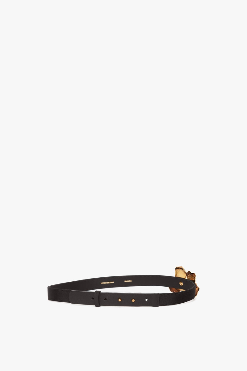 Exclusive Flower Belt In Black And Gold 5