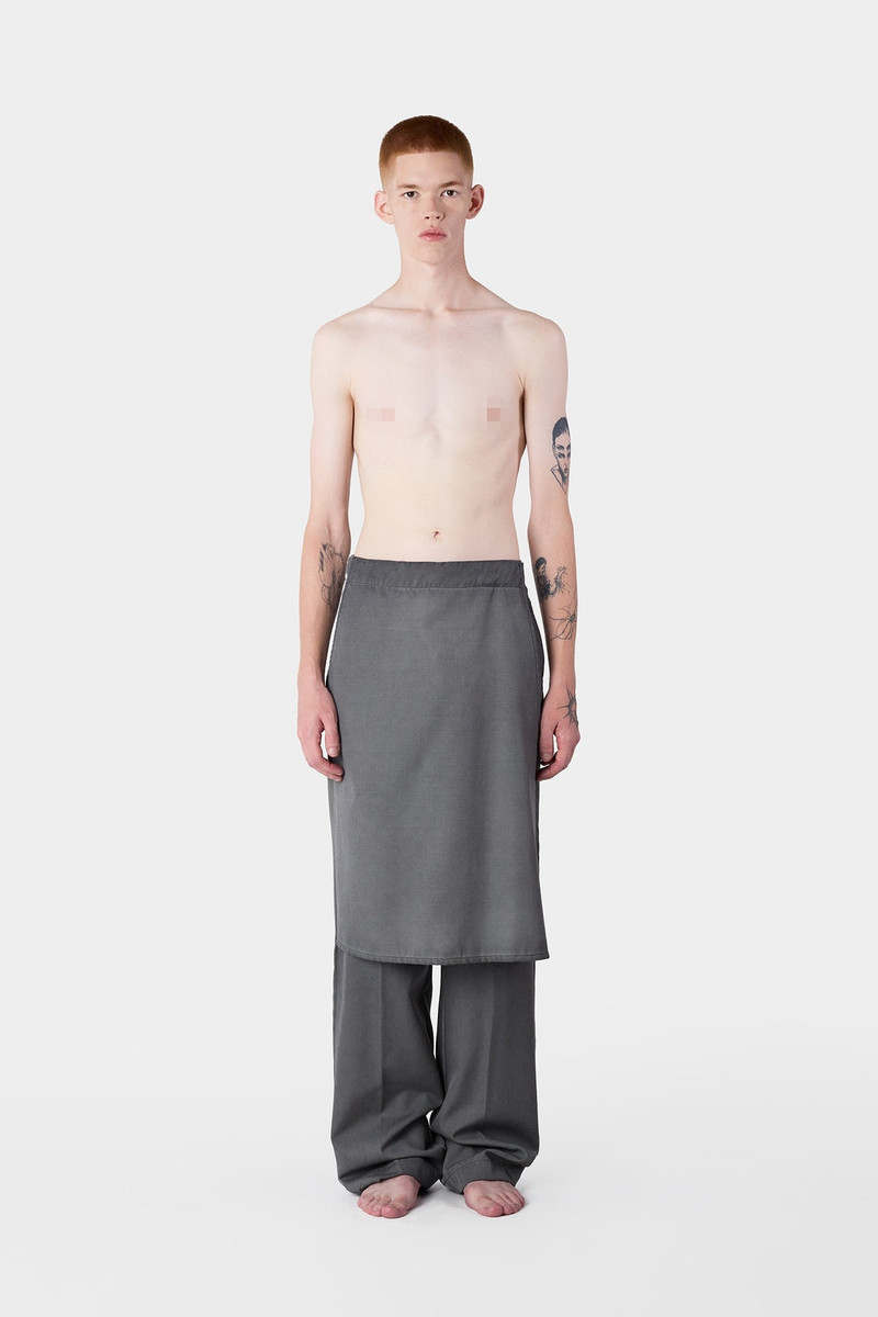 LONG PANTA SKIRT / grey 1
