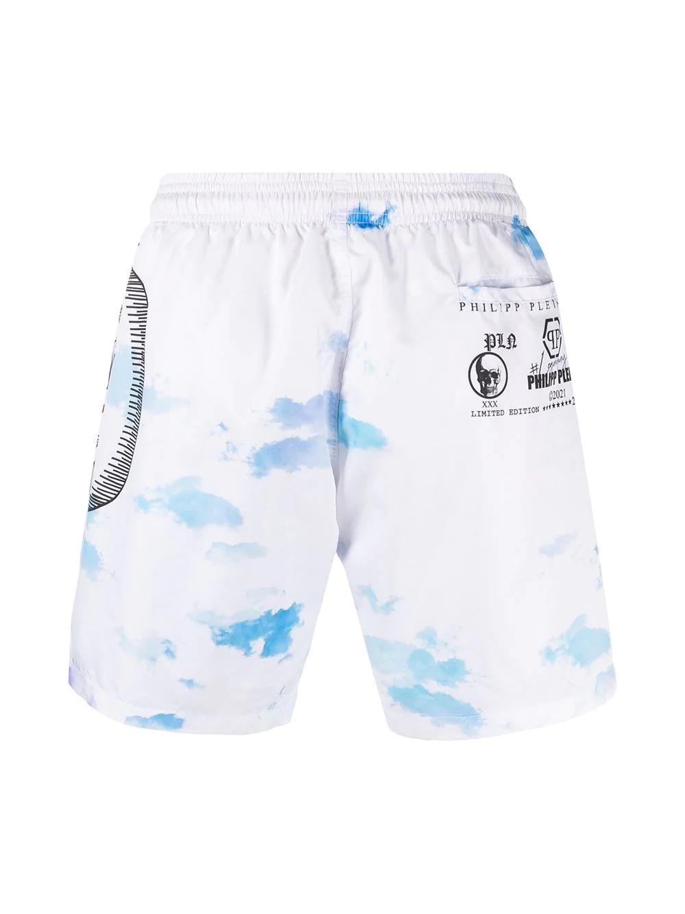 cloud-print swimshorts - 2