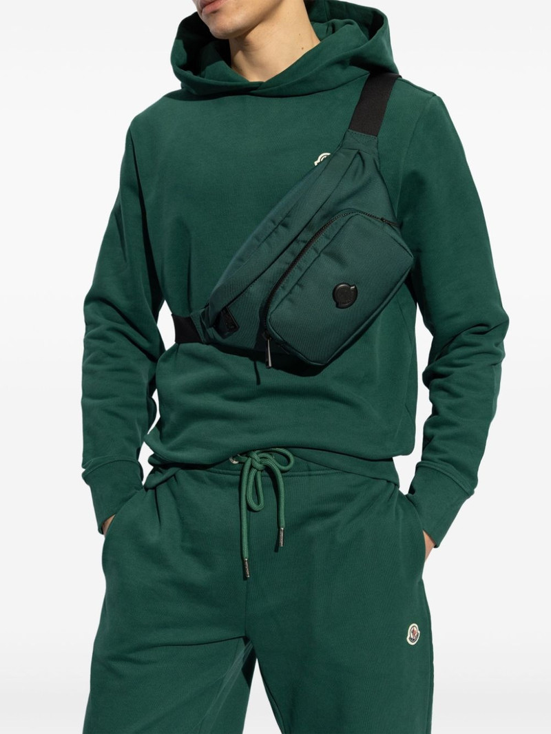 Moncler logo-patch belt bag outlook