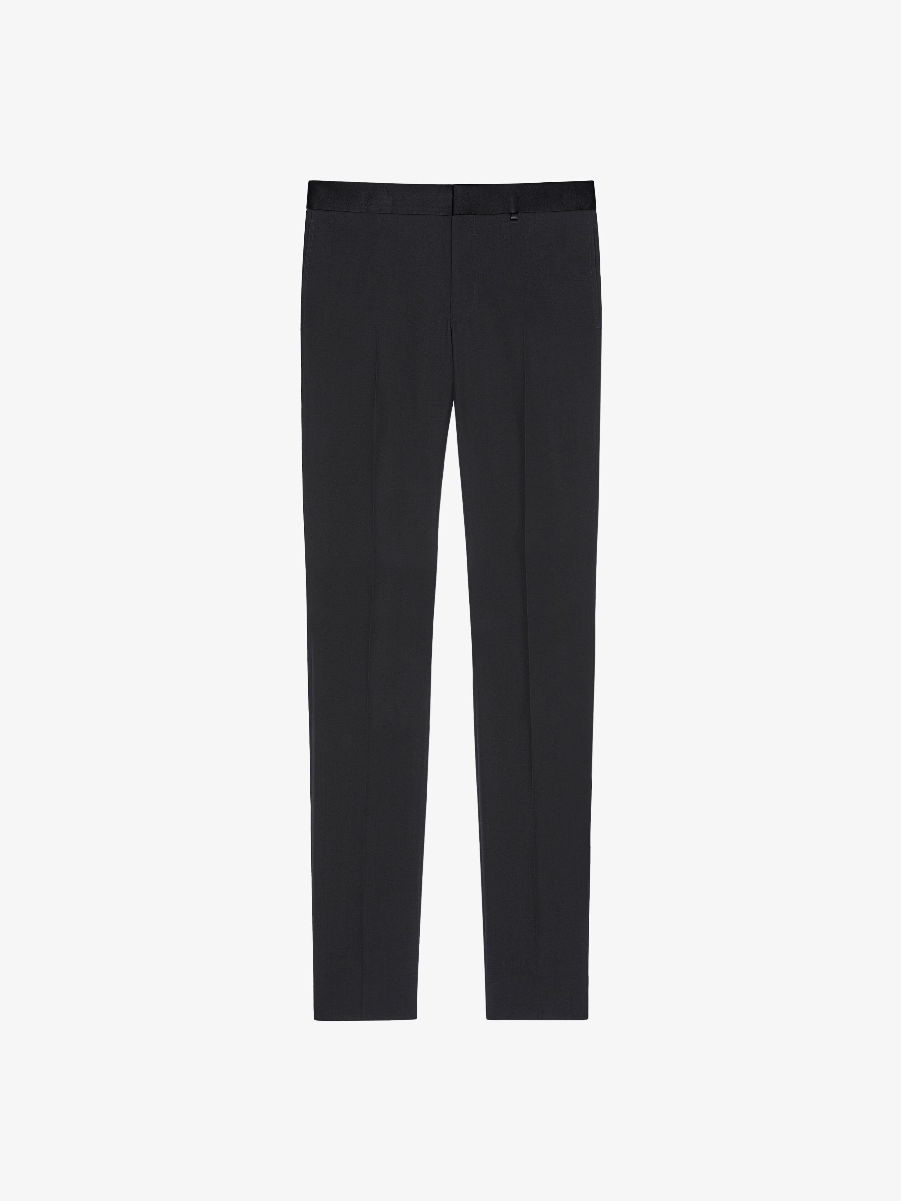STRAIGHT FIT PANTS IN WOOL - 1