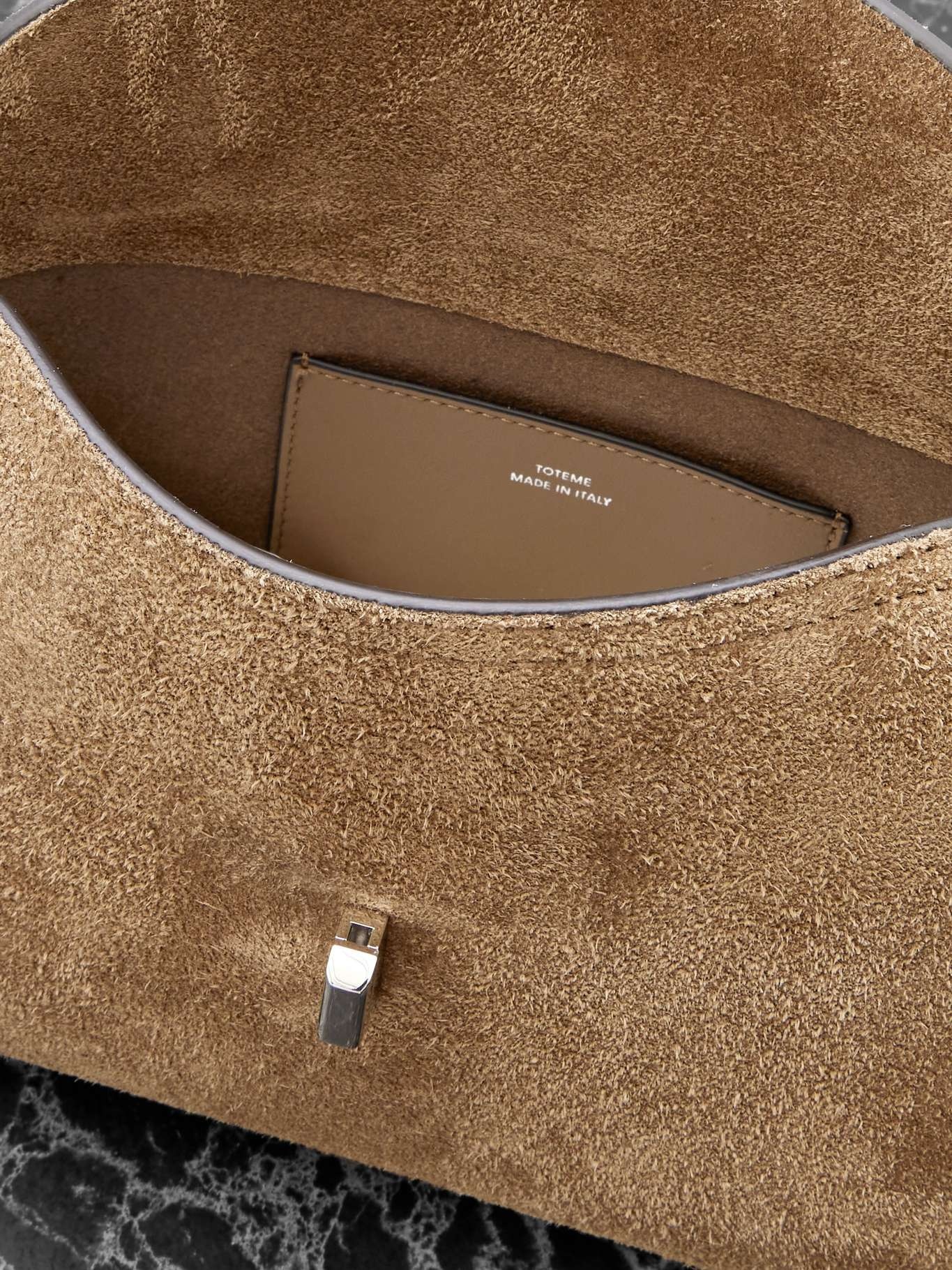 T-Lock suede clutch Brown - 5