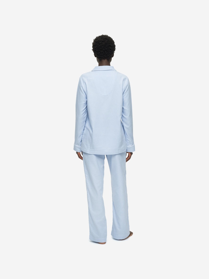 Women's Pyjamas Kelburn 23 Brushed Cotton Blue - 5
