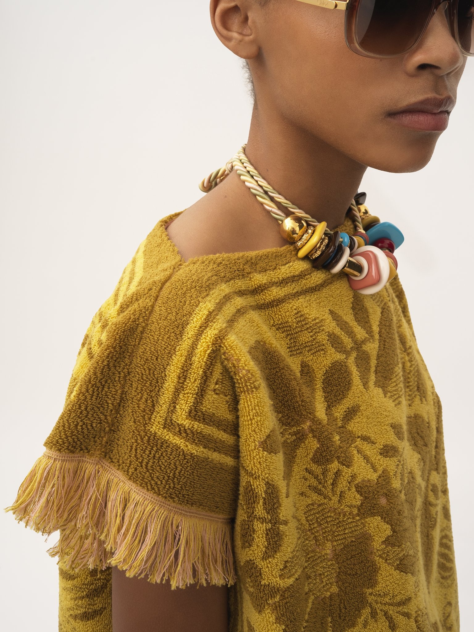 BOAT-NECK LOGO TOP IN COTTON JACQUARD - 6