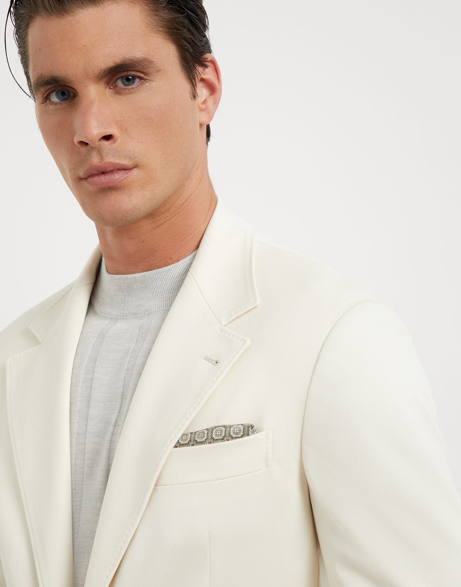 Silk pocket square with pattern - 3