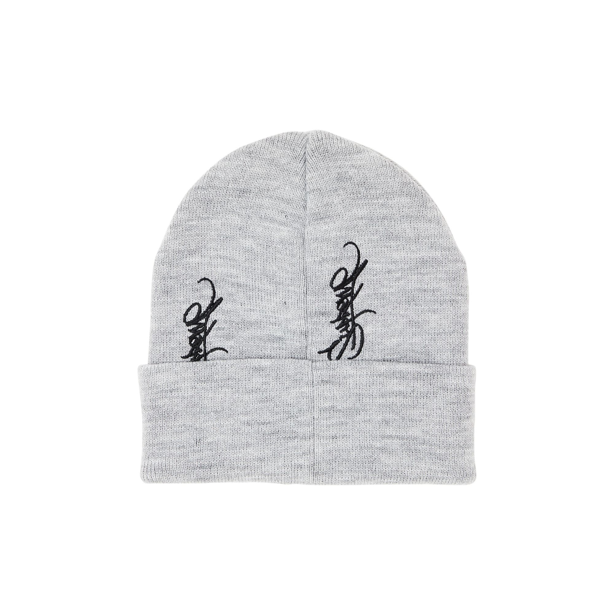 Supreme Tag Beanie 'Heather Grey' - 2