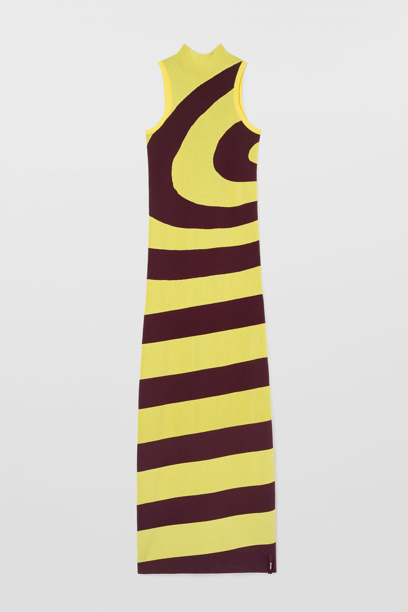 HIGHNECK TANK KNIT DRESS SPIRAL 1