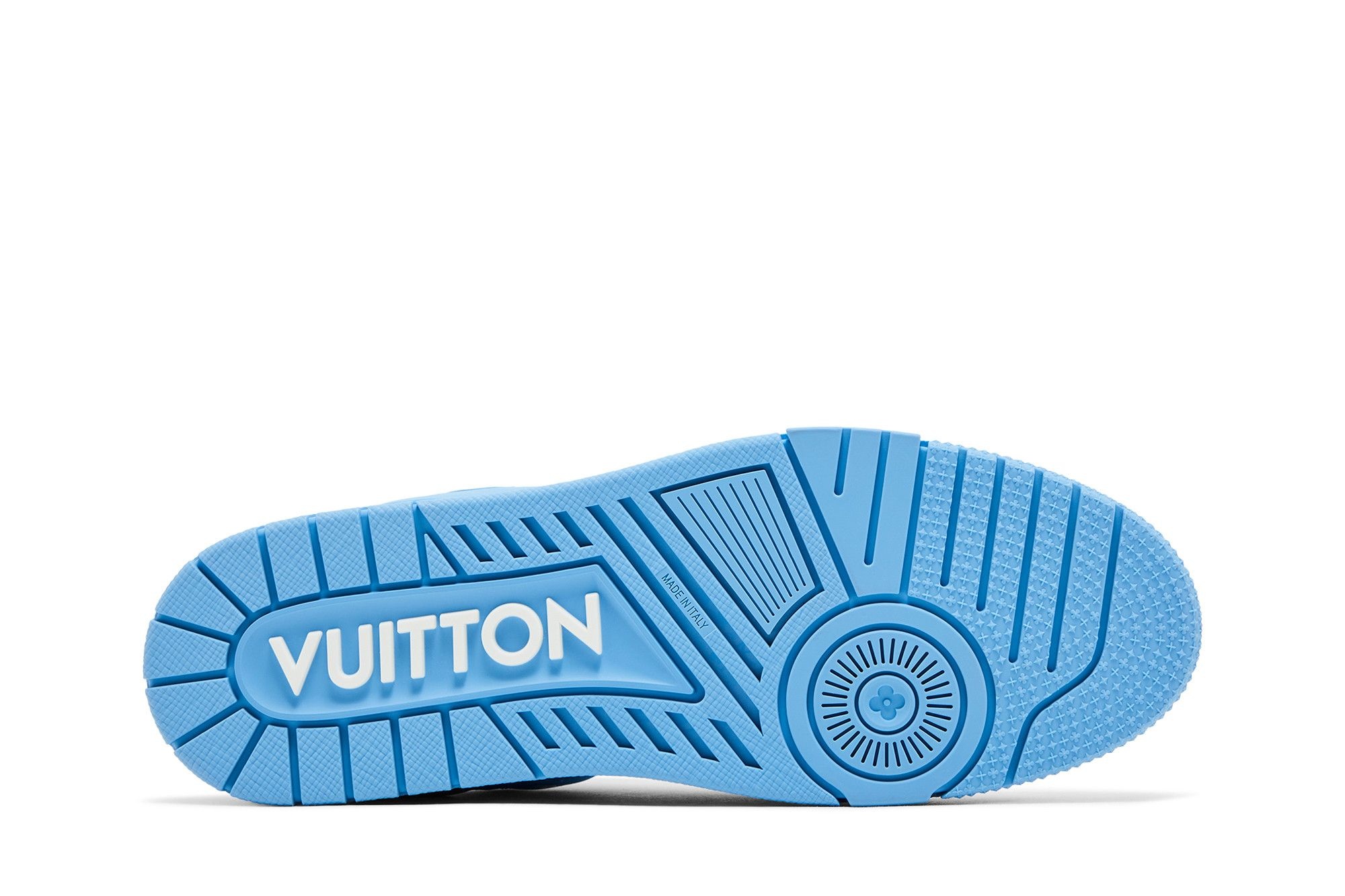 Louis Vuitton Trainer 'Embossed Monogram - Blue' - 4