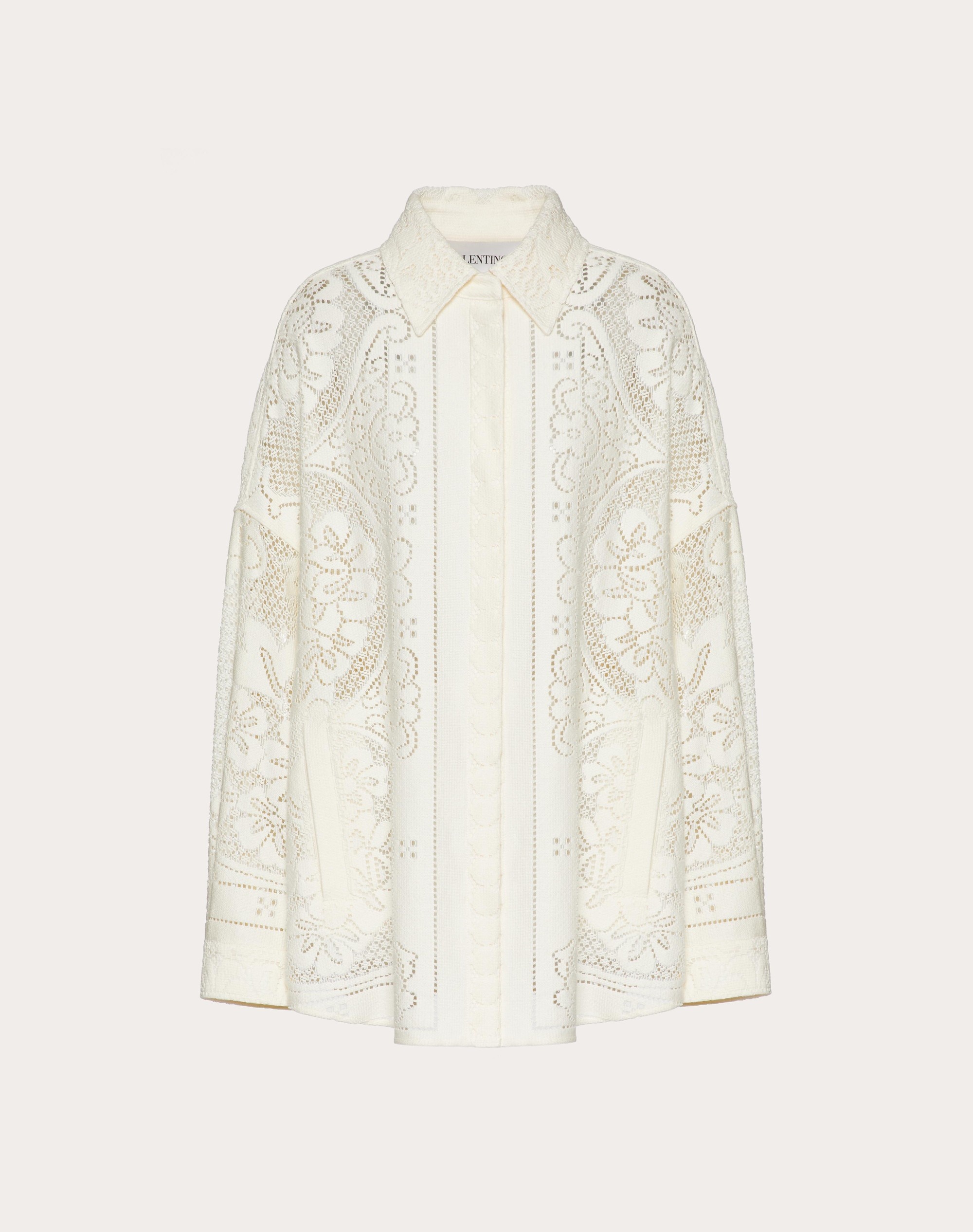 OVERSHIRT IN COTTON LACE - 1