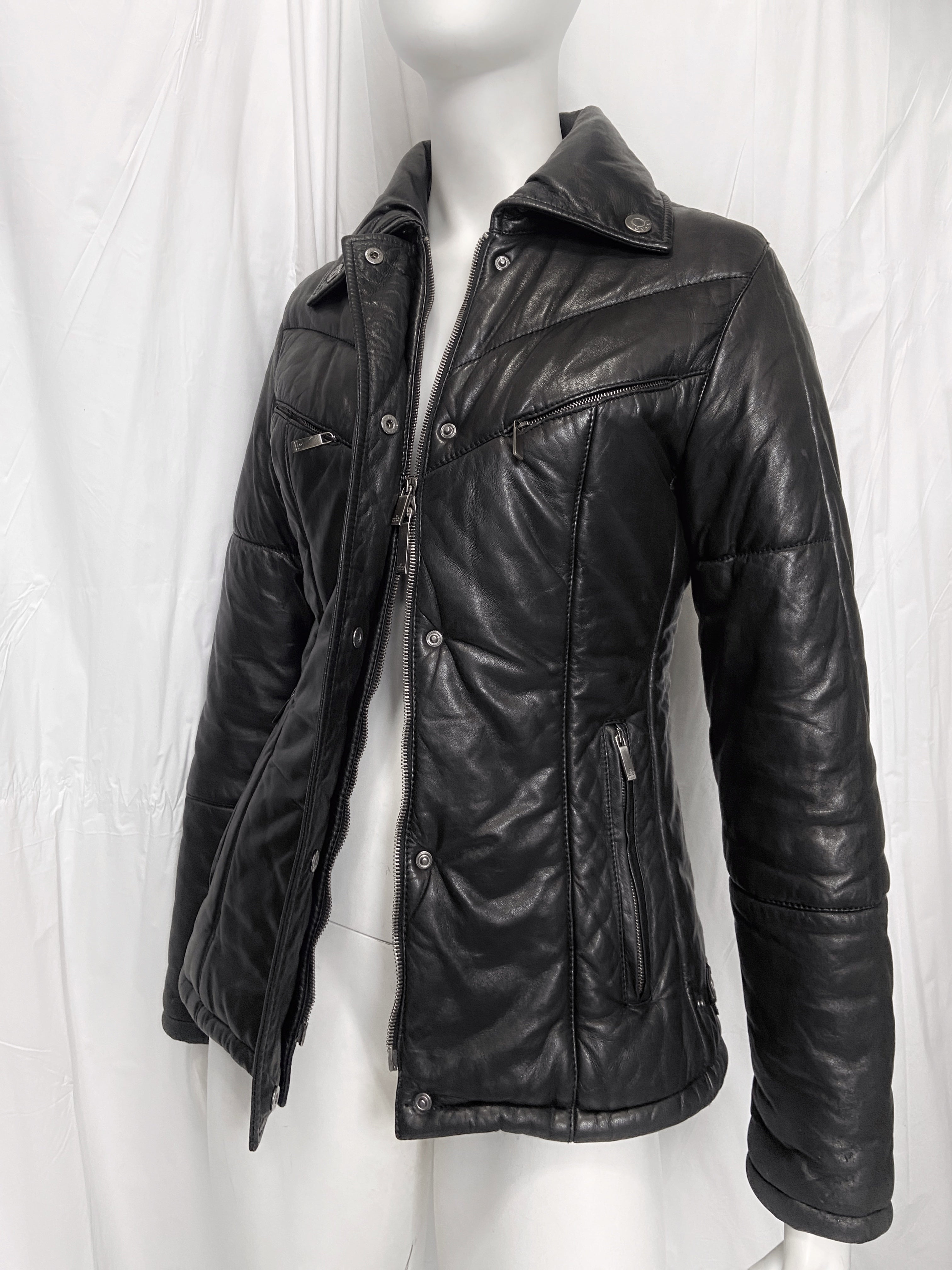 Gucci Fall 1998 Tom Ford Lambskin Leather Quilted Down Puffer Jacket 40 - 9