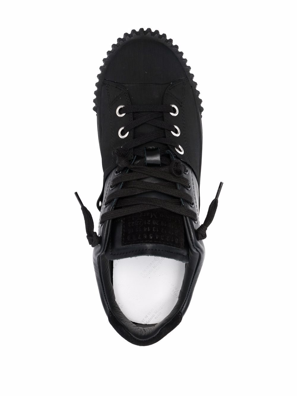 low-top lace-up sneakers - 4