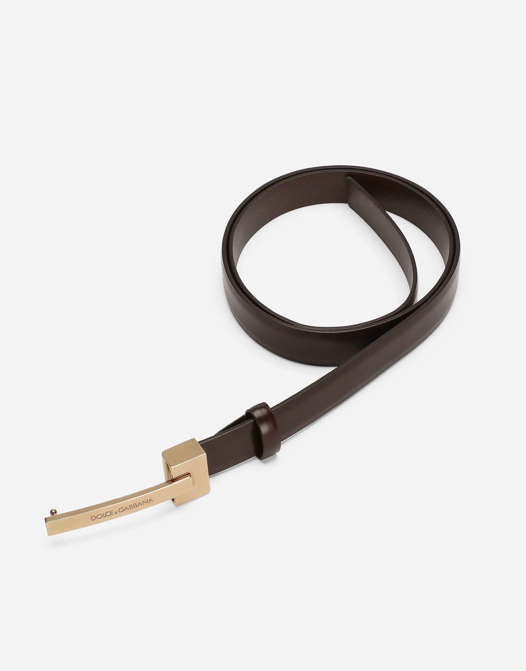 Brushed calfskin belt - 5