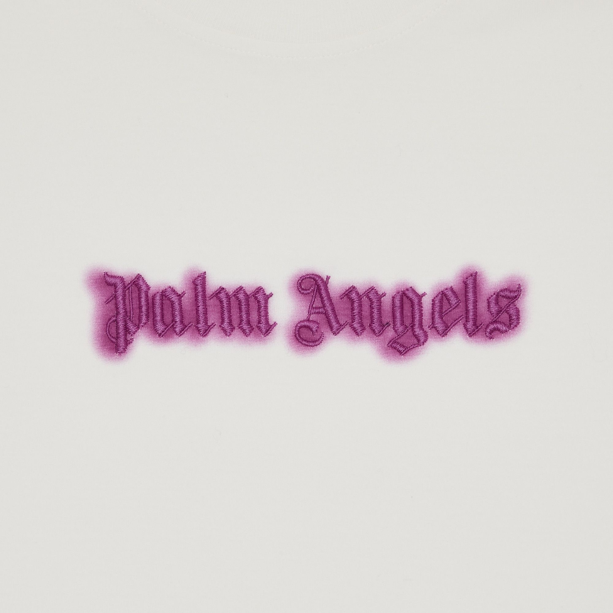 Palm Angels Neon Logo Tee Dress 'Off White/Fuschia' - 3