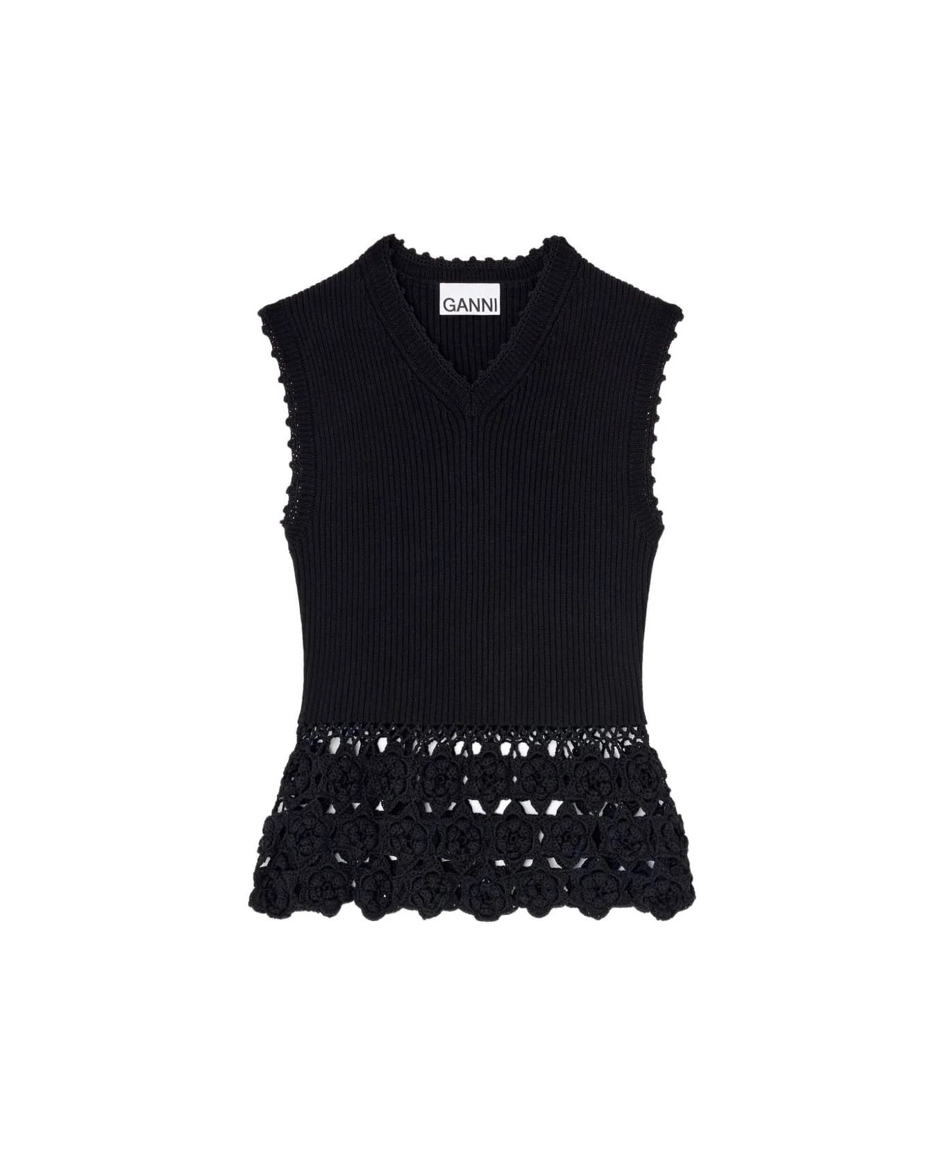 Crochet Cotton Vest - 1