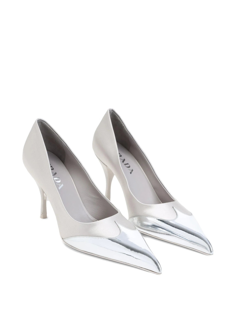 Prada Metallic-toecap Pumps outlook