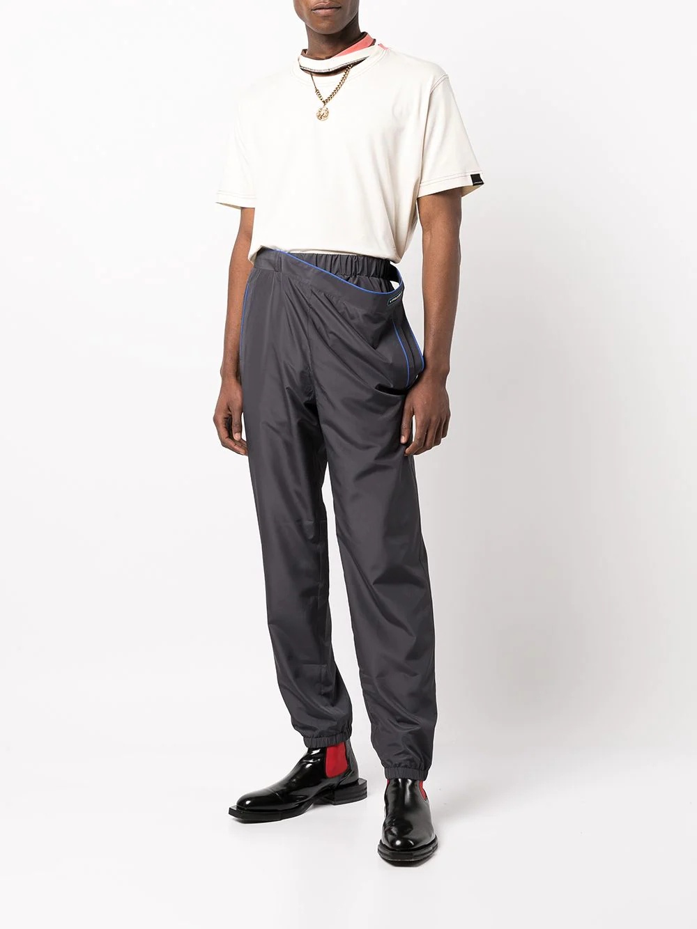 layered track pants - 2