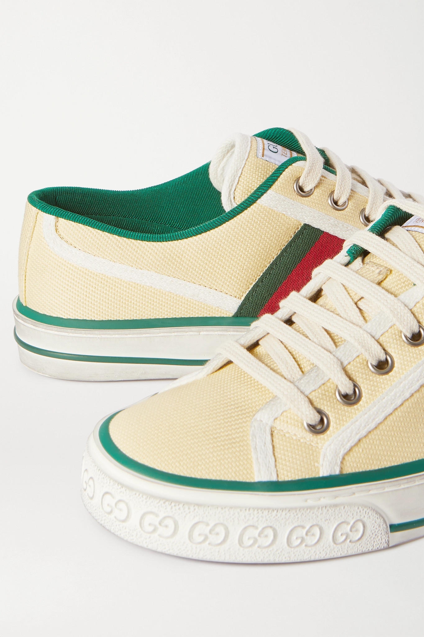 Tennis 1977 logo-embroidered canvas sneakers - 5