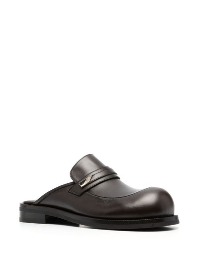 Martine Rose leather round-toe loafers outlook
