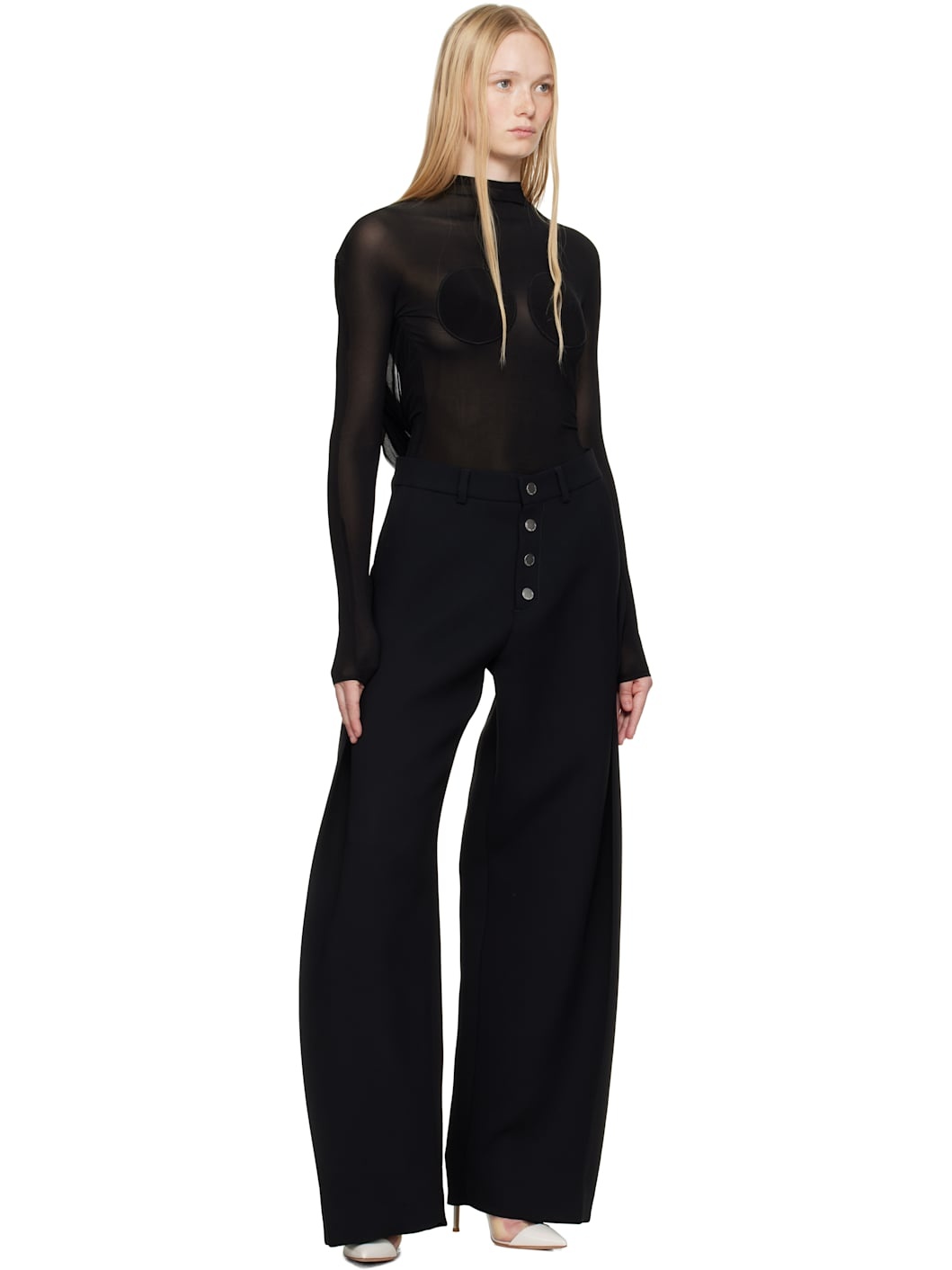 Black 'The Backless Conical' Top - 5