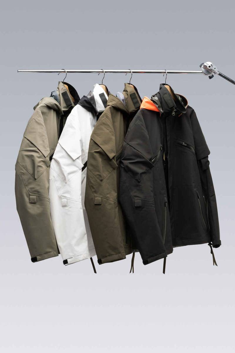 J1B-GT 3L Gore-Tex Pro Interops Jacket White (2 hoods: White & Black) 63