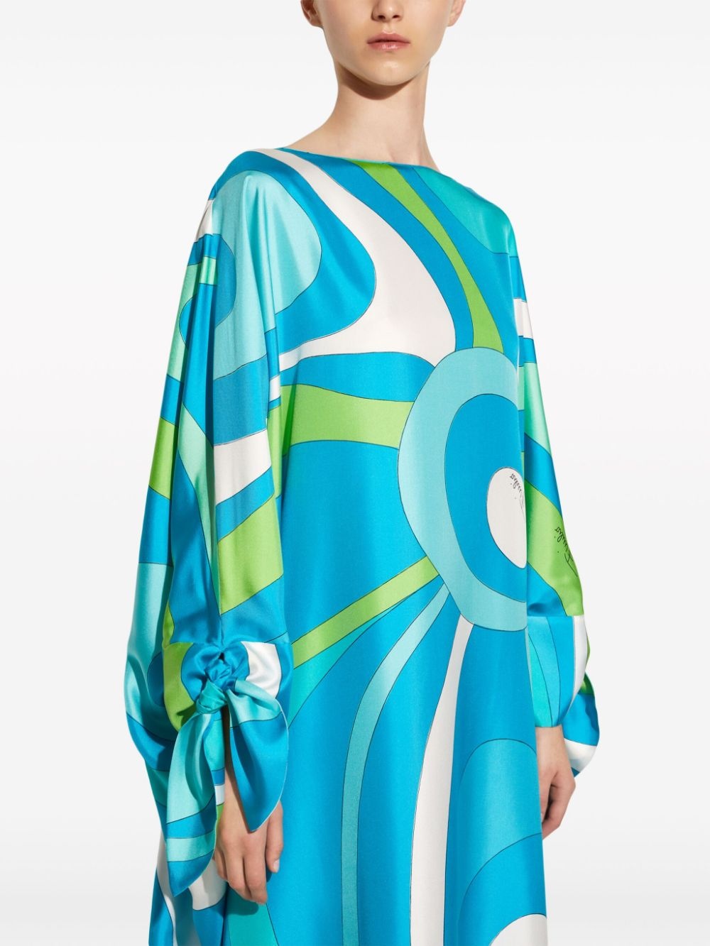 Marmo-print kaftan silk dress - 5