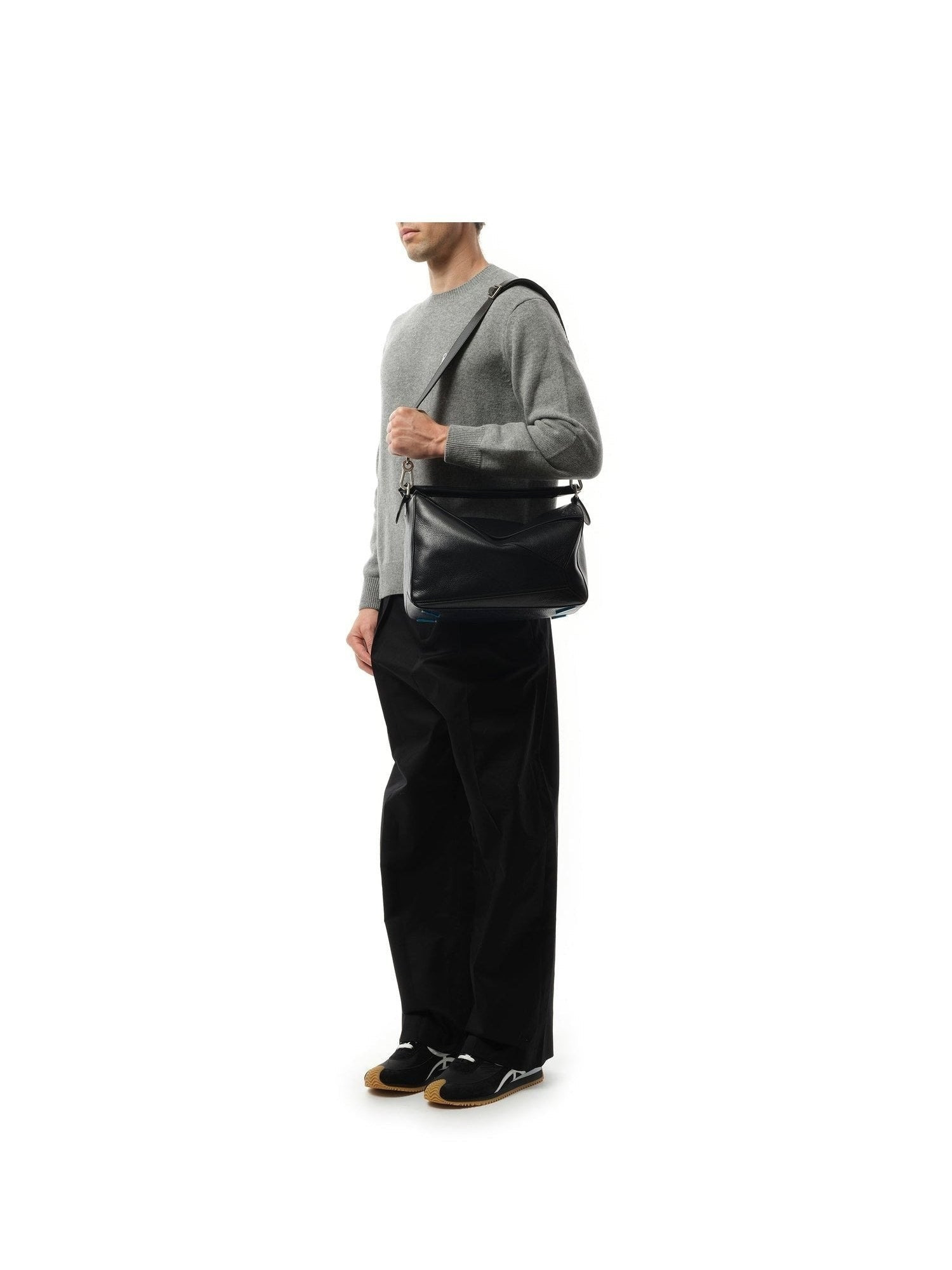 Puzzle New Large Bag in Black - 7