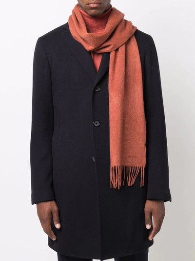 Paul Smith embroidered-logo cashmere scarf outlook