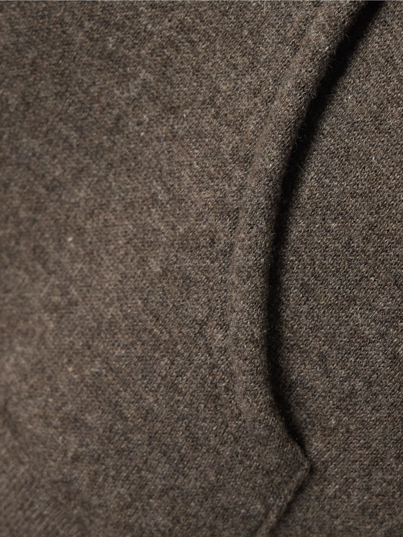 Timmi mélange cashmere and cotton-blend hoodie Brown - 4