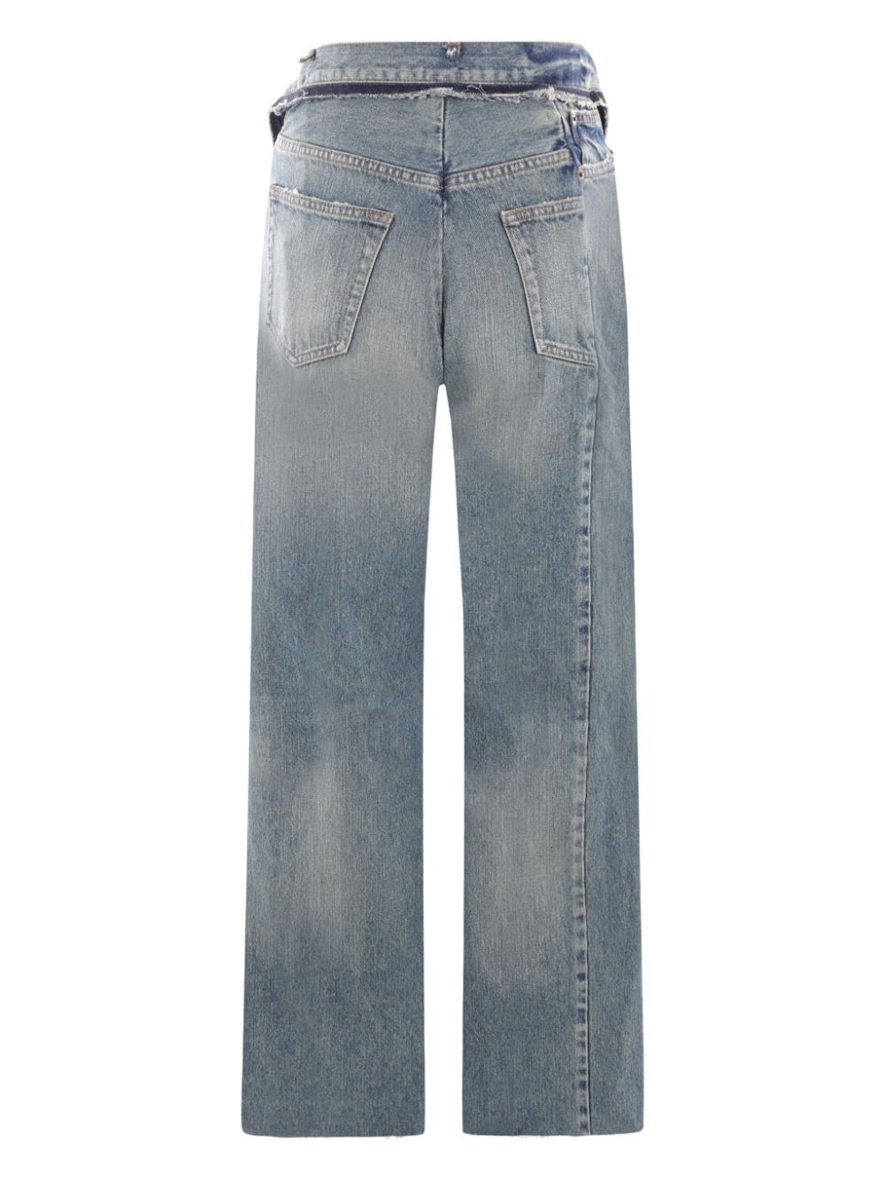 panelled straight-leg jeans - 2