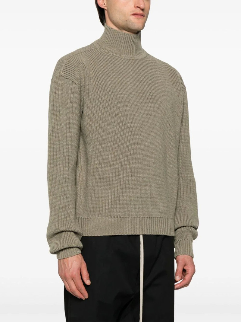 Rick Owens ROLL-NECK VIRGIN-WOOL JUMPER outlook