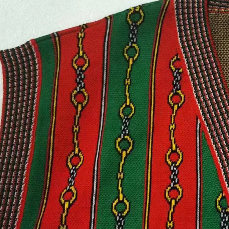 Gucci Horsebit Chain Print V-Neck Vest 'Red Green' 562950-XKAKW-6527 - 3