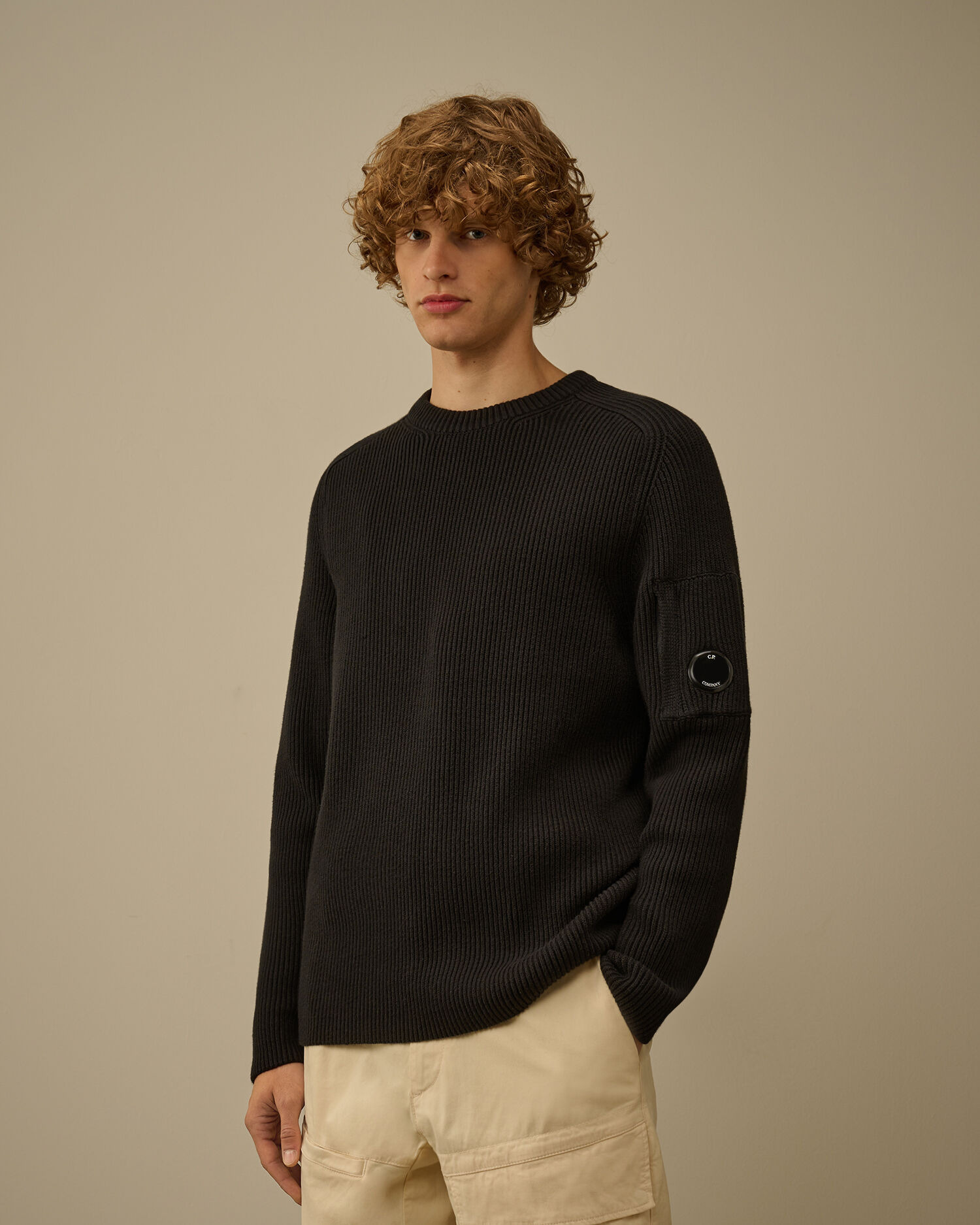 Full Rib Crewneck Lens Sweater - 3