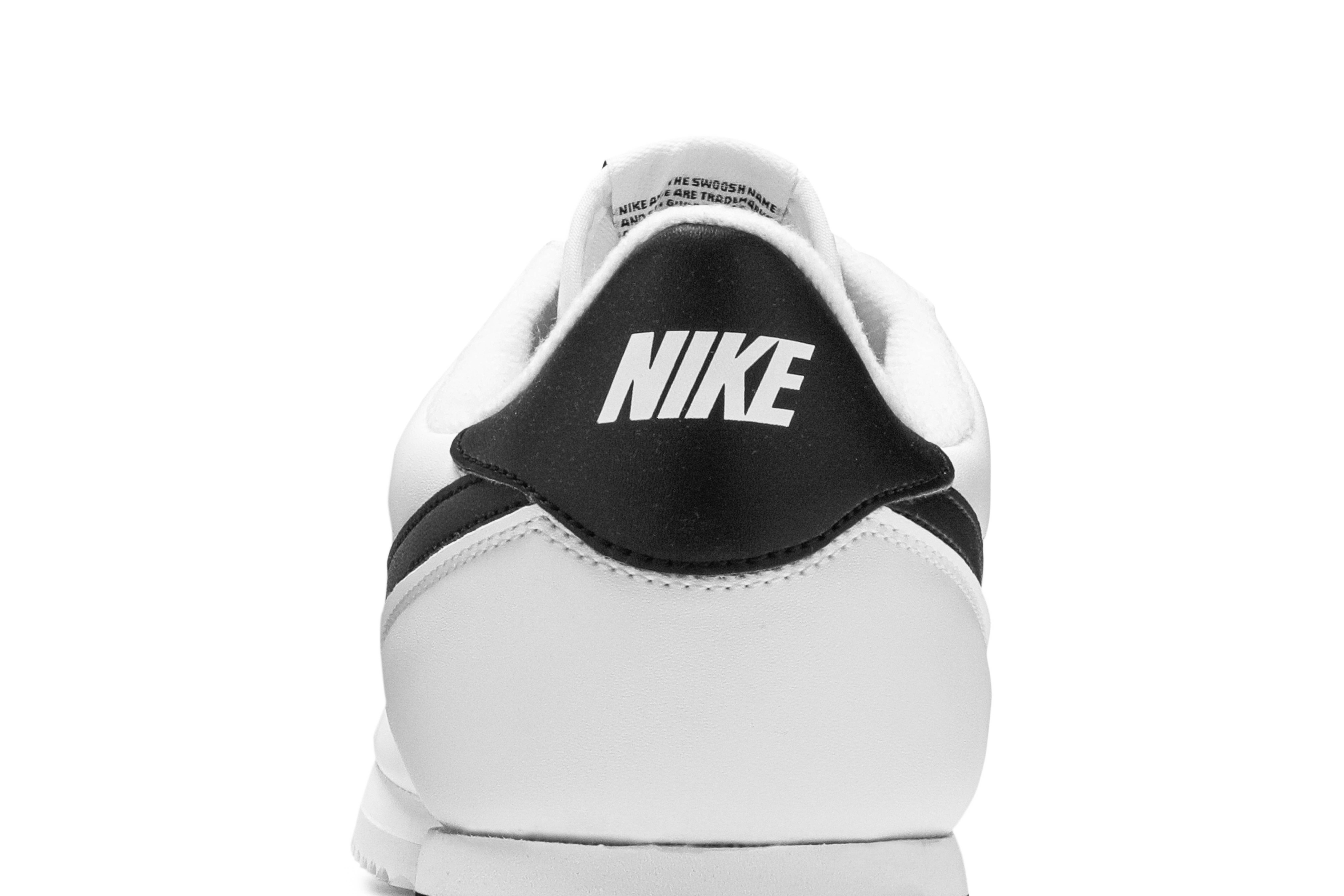 Cortez Basic Leather 'White Black' - 7
