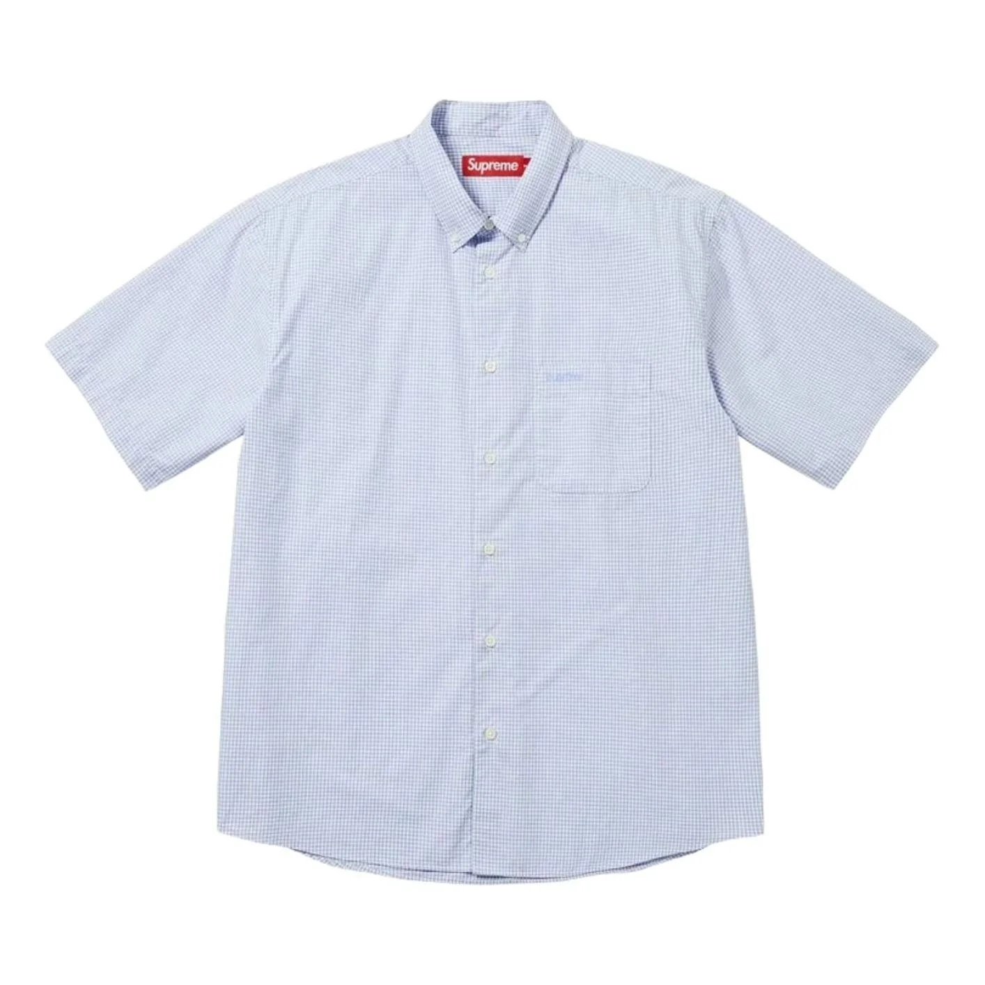 Supreme SS26 Gingham S/S Shirt 'Blue' SUP-SS26-356-BLU - 1