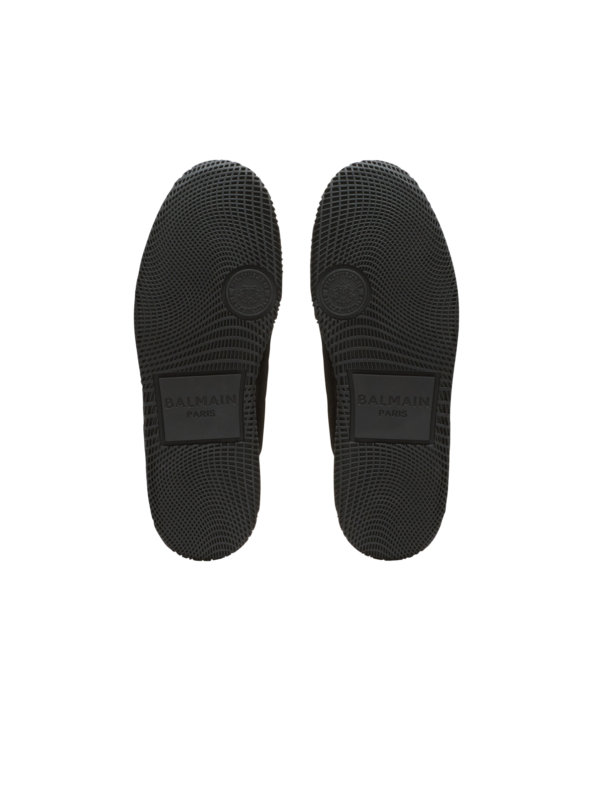 Leather Balmain Swan Mid-Top lace-up trainers - 4