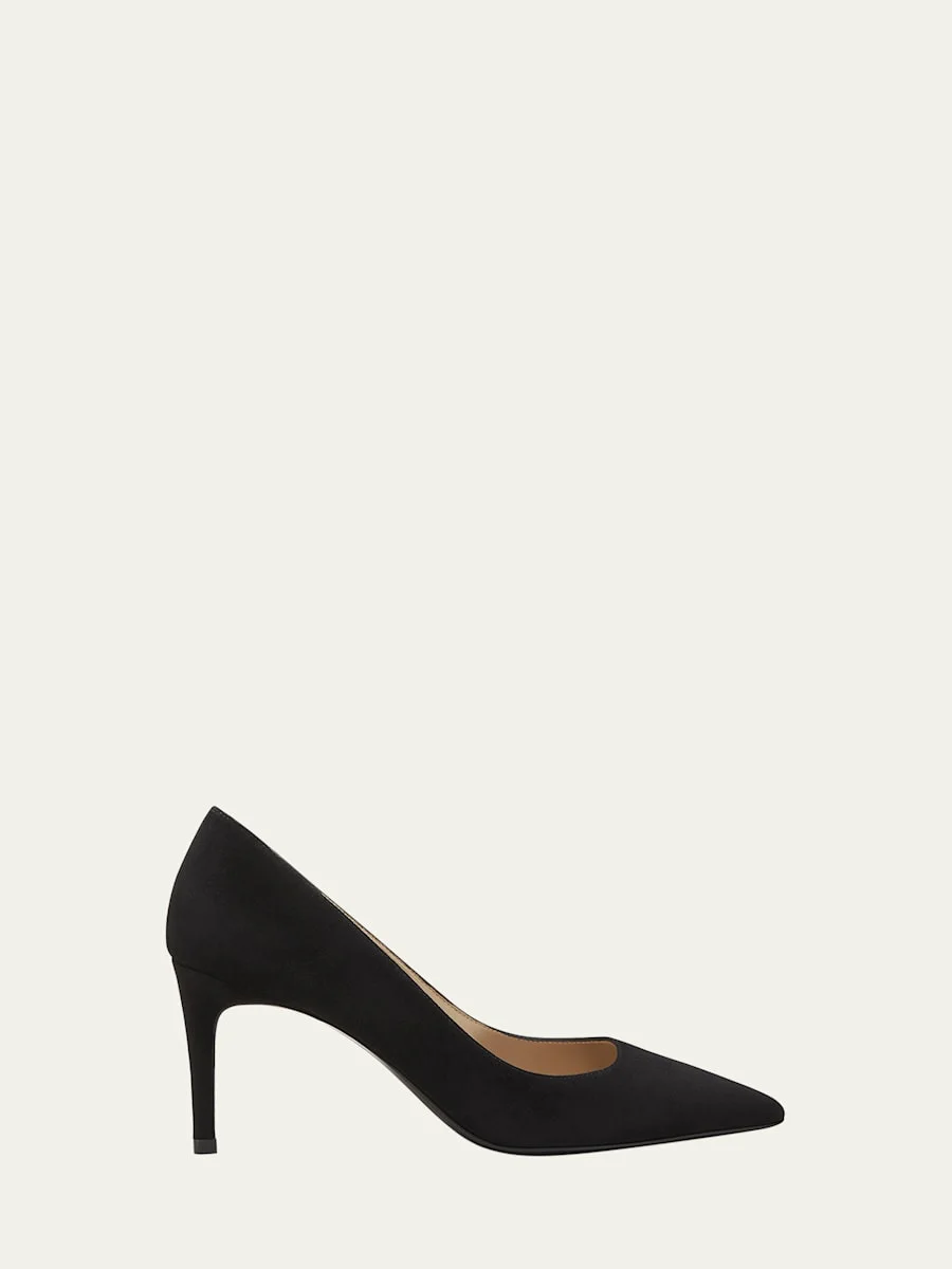Stuart Suede Stiletto Pumps - 1