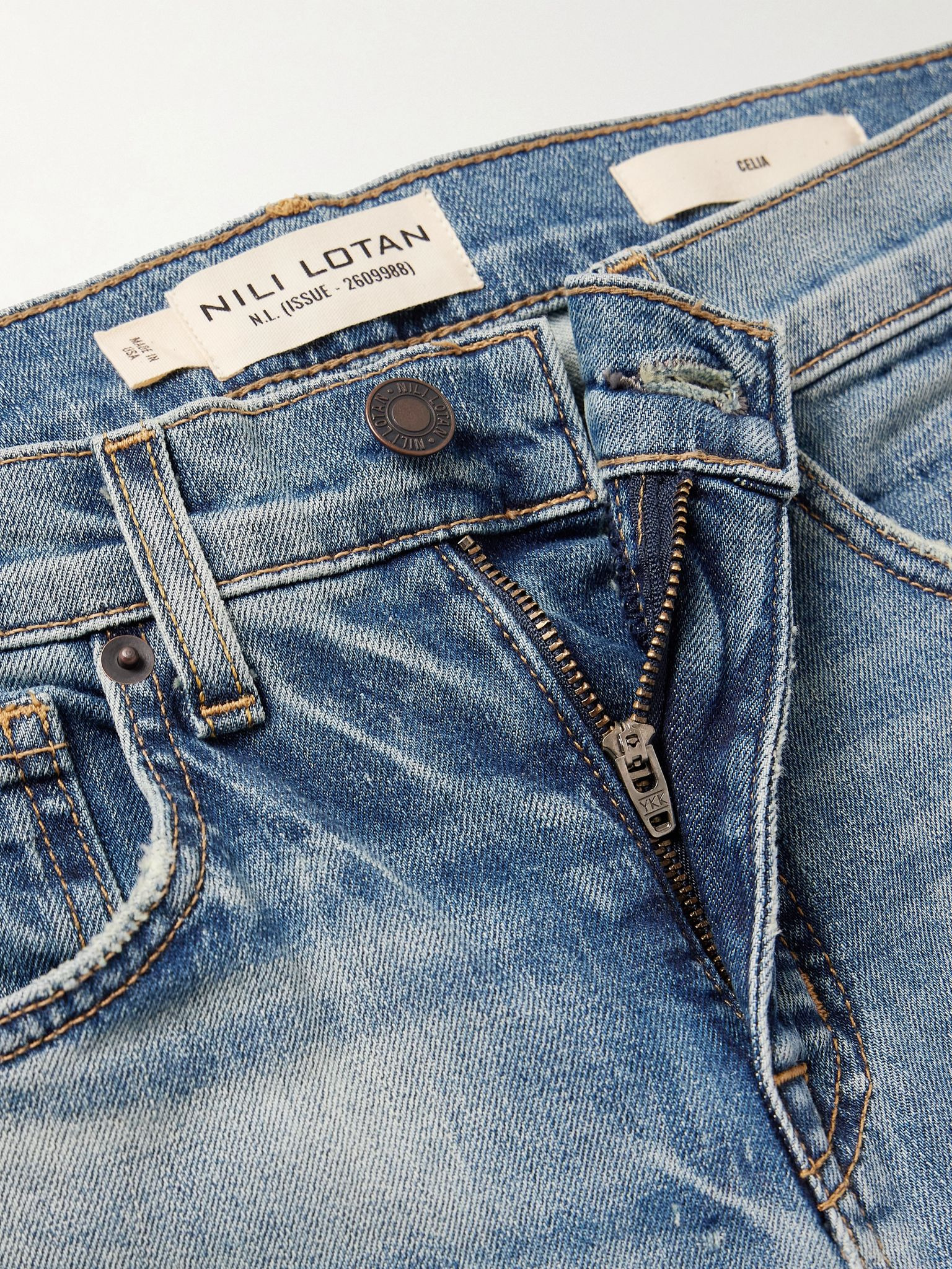 Celia high-rise straight-leg jeans Light denim - 5