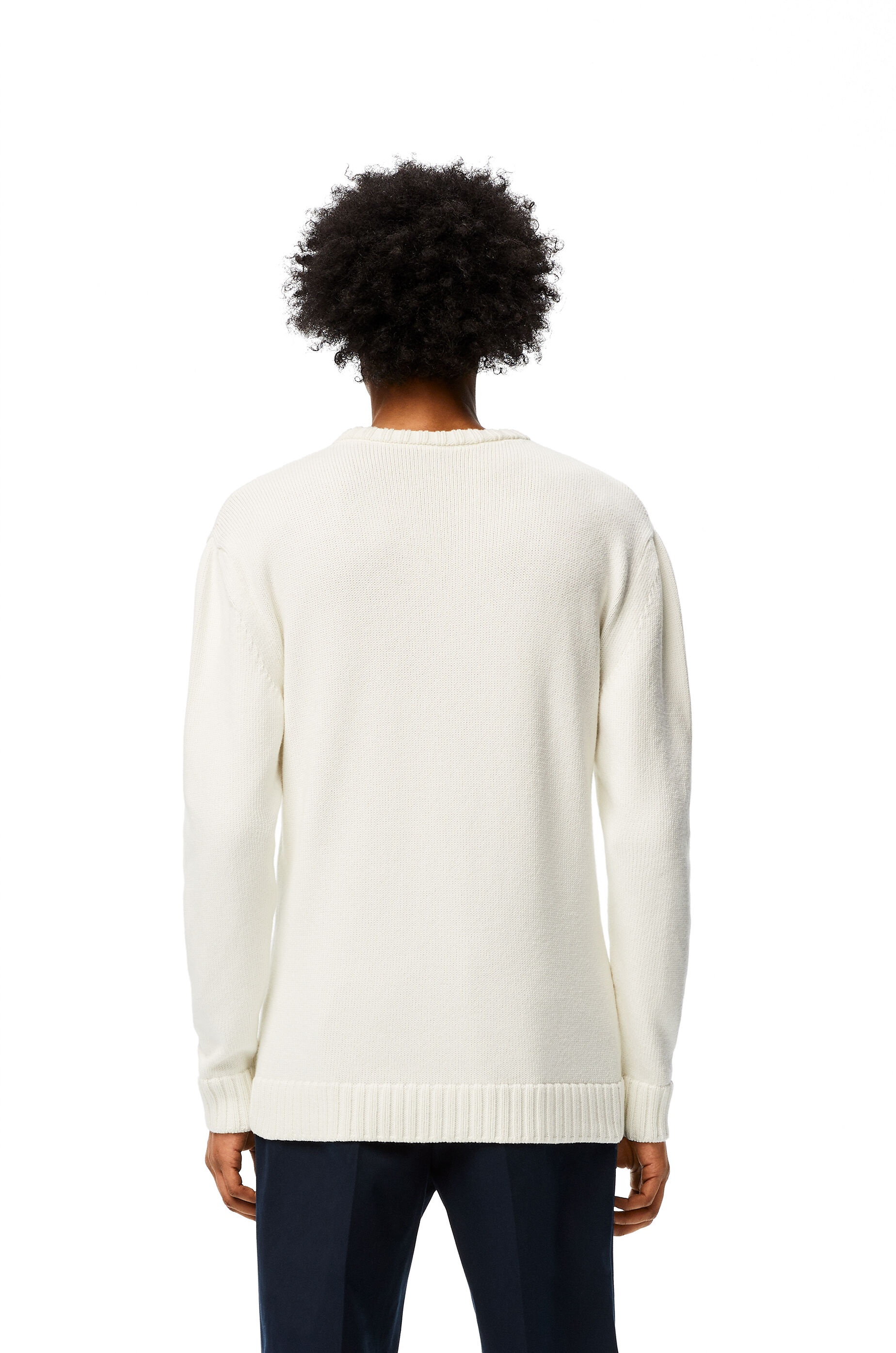 LOEWE stitch sweater in cotton - 4