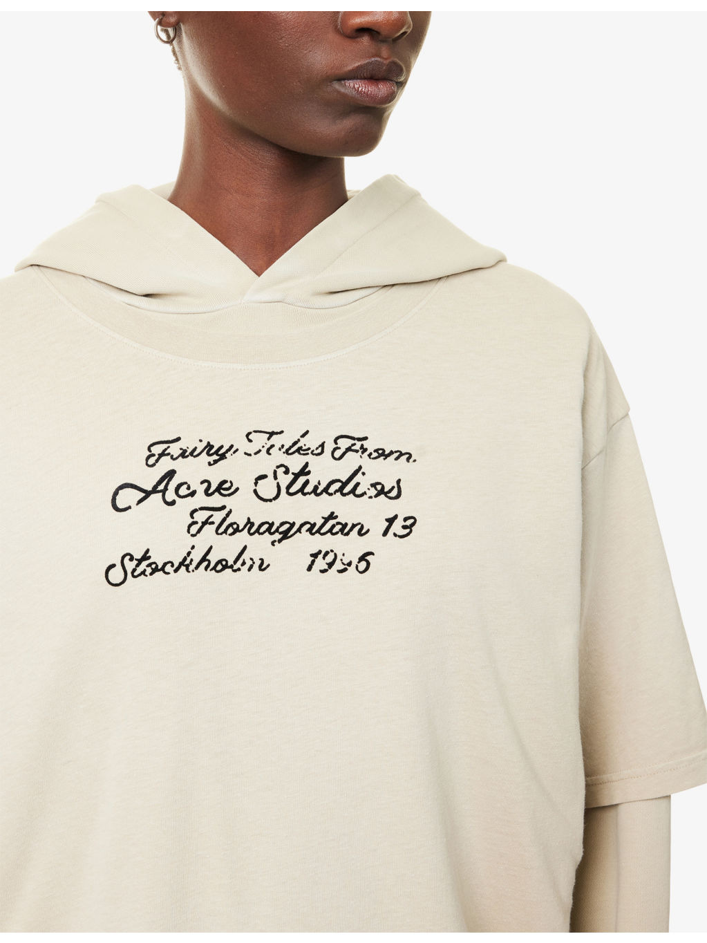 Layered Relaxed-Fit Cotton-Jersey Hoodie - 5