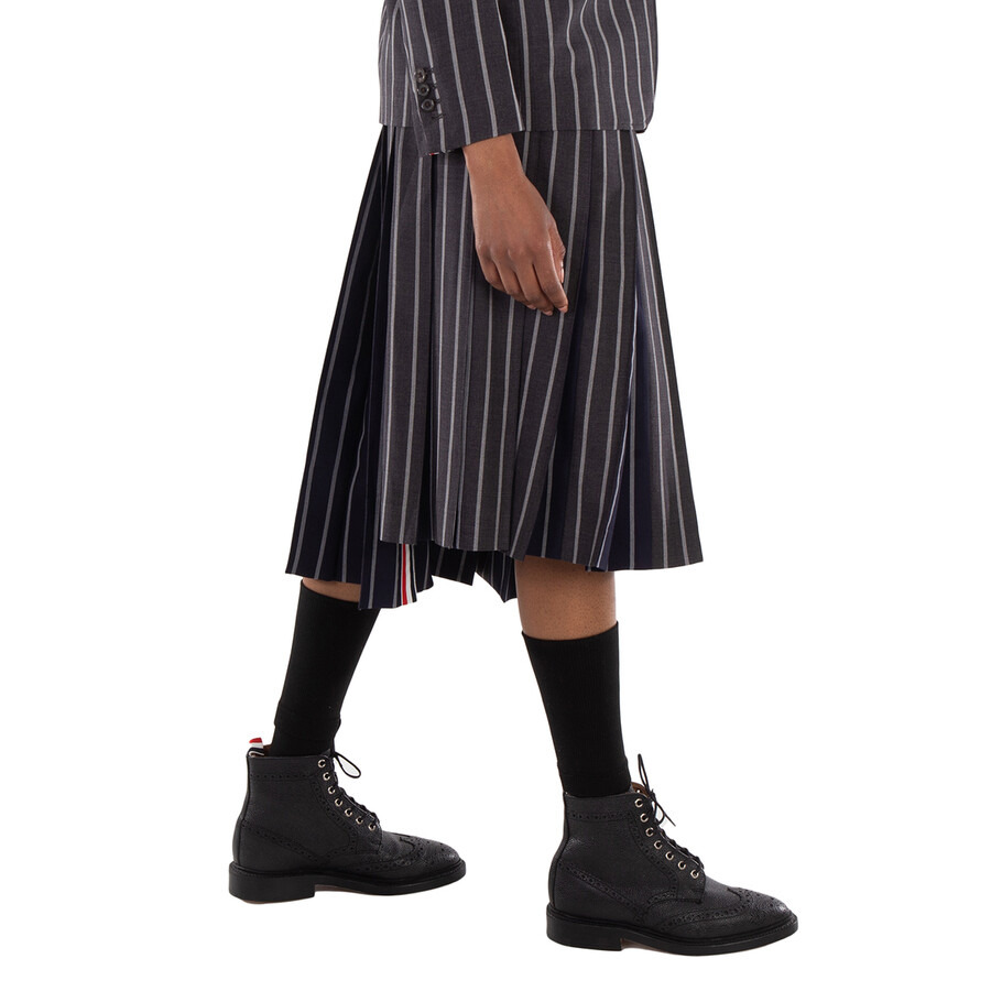 Thom Browne Knee Length Classic Pleated Skirt - 4