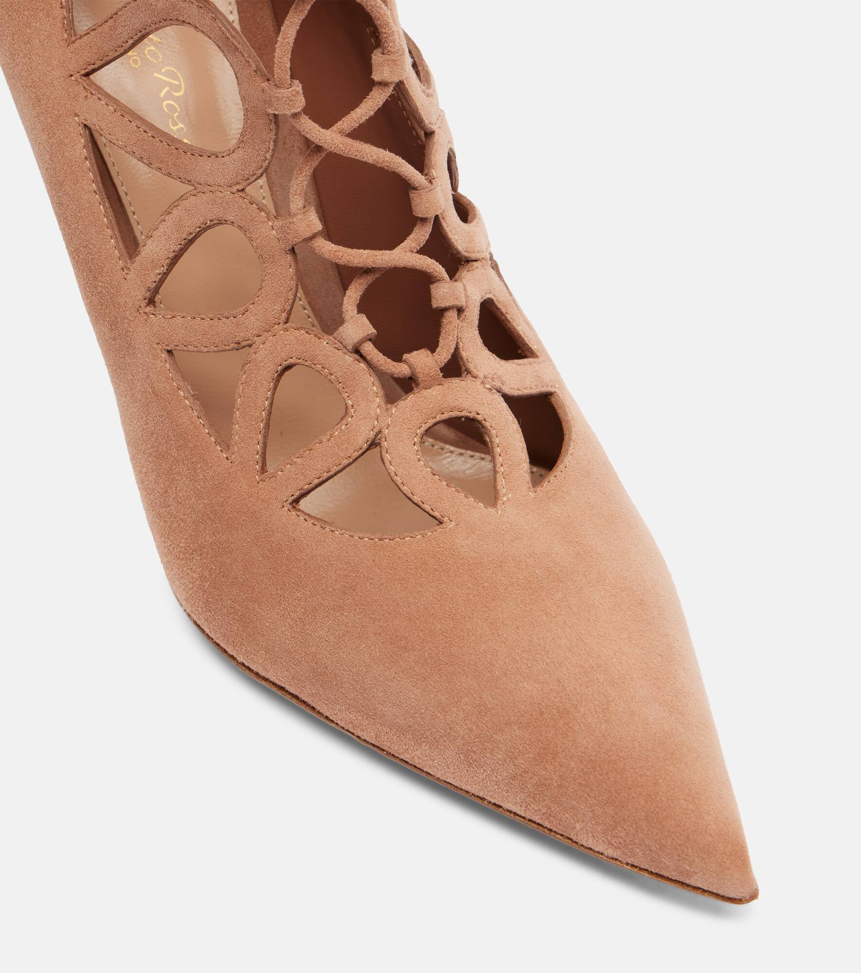 Pointy 95 suede pumps - 5