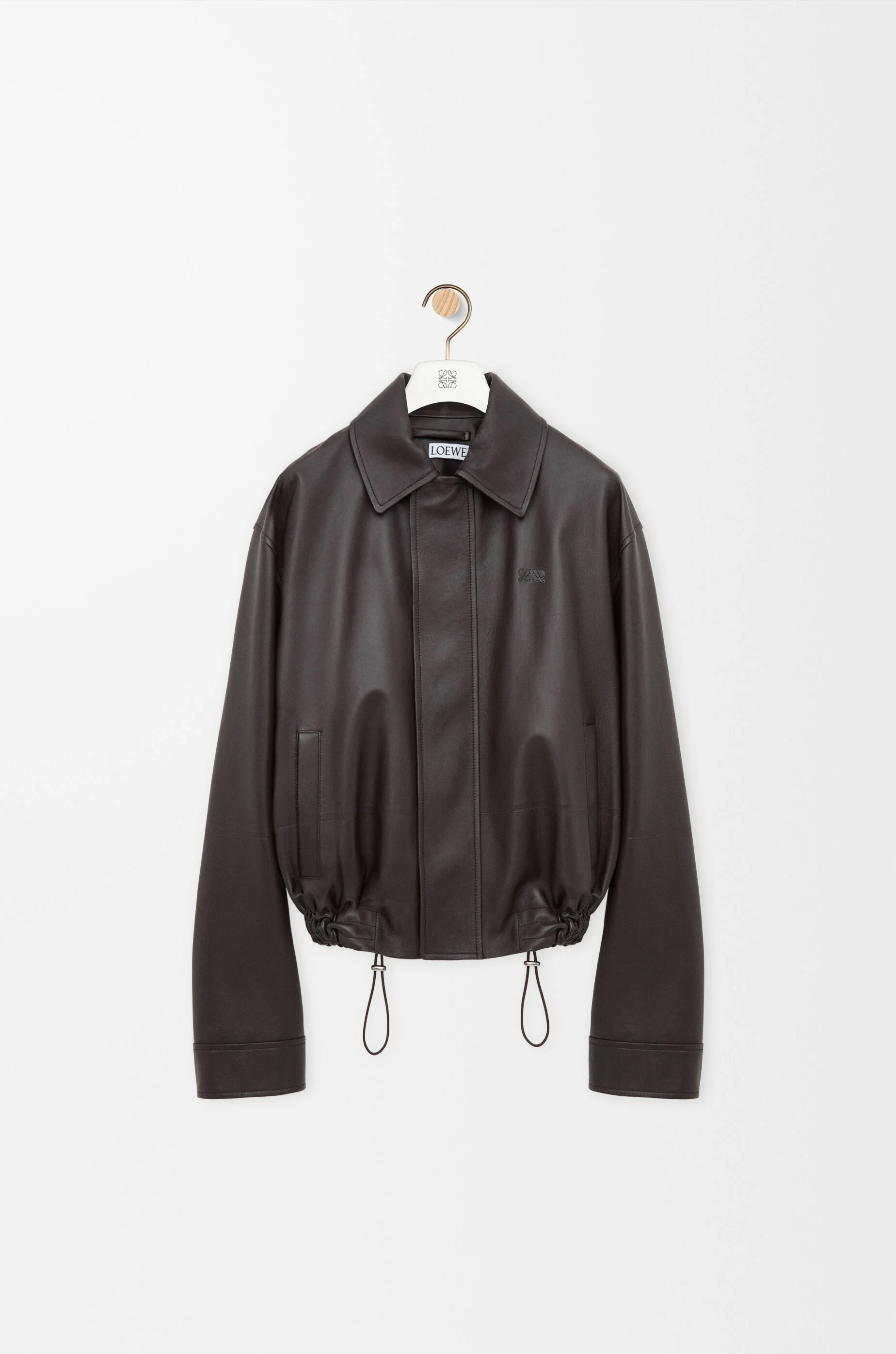Drawstring jacket in nappa lambskin - 1