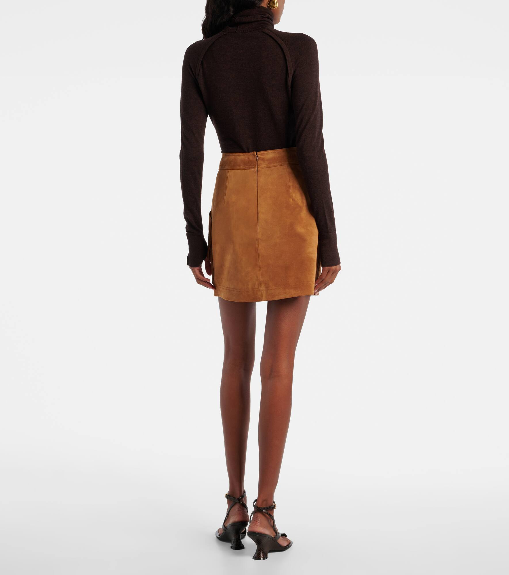 Norwood suede miniskirt - 3