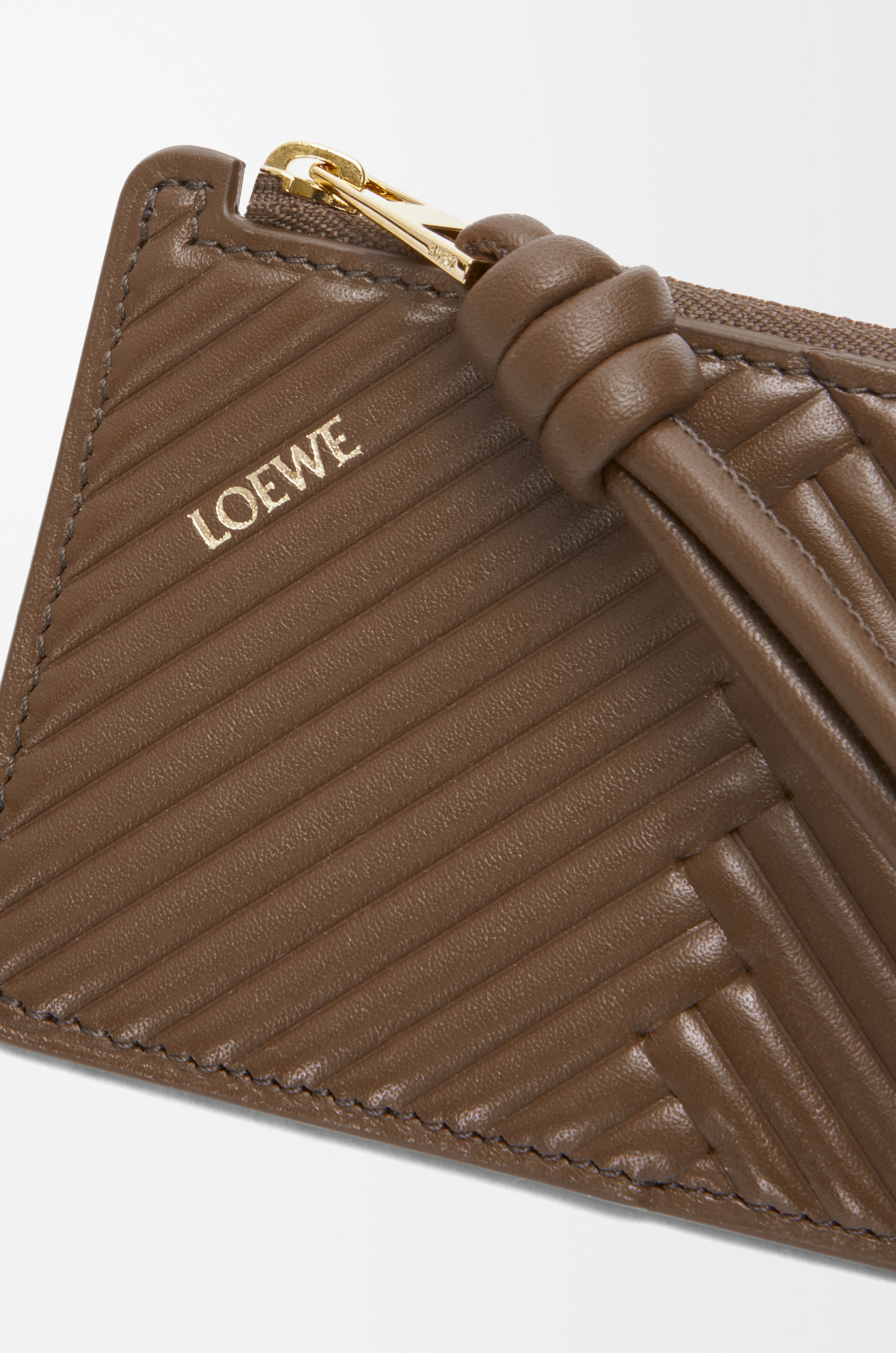 Knot coin cardholder in shiny nappa calfskin - 4