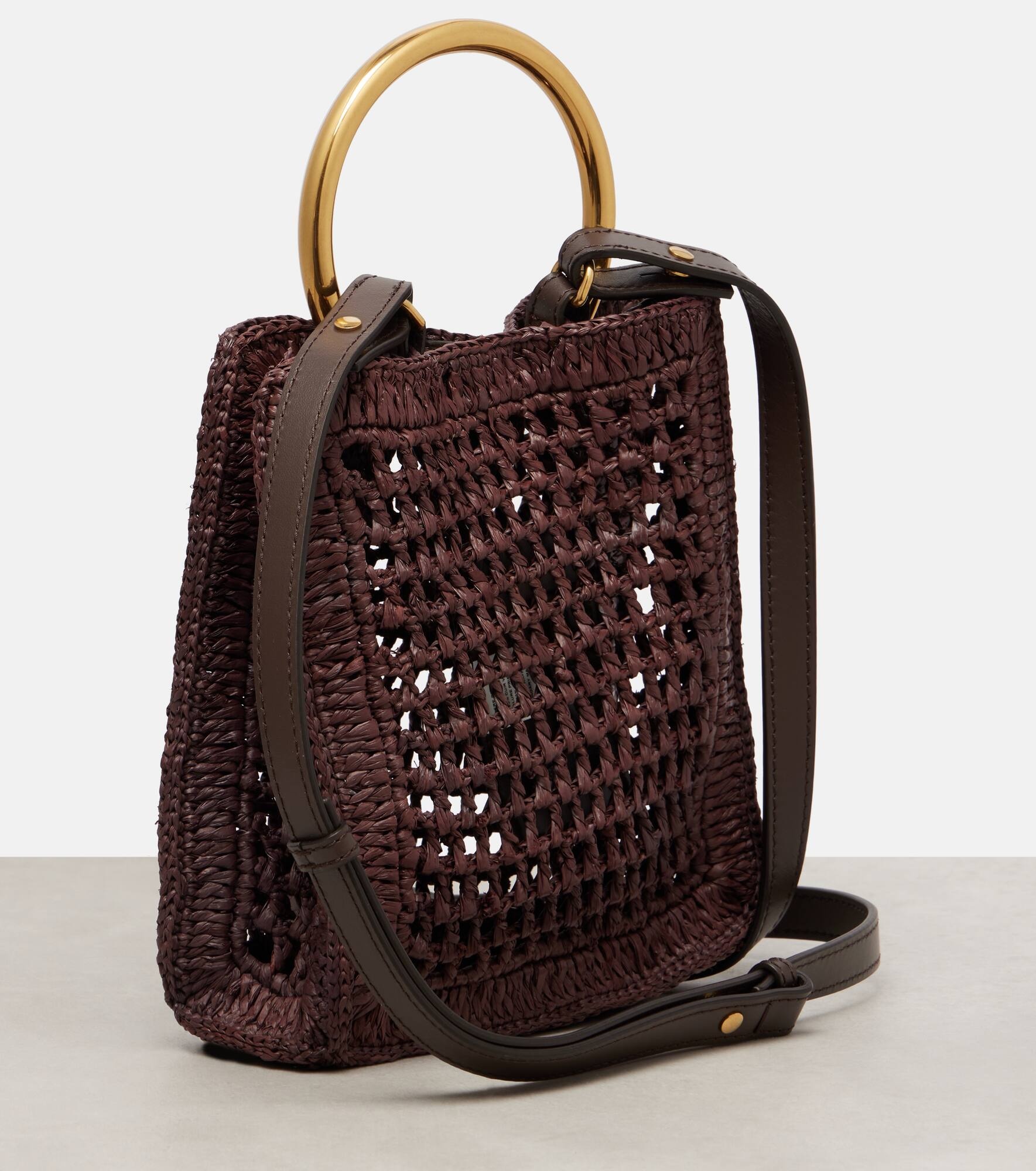 Summer Banana Mini raffia crossbody bag - 4